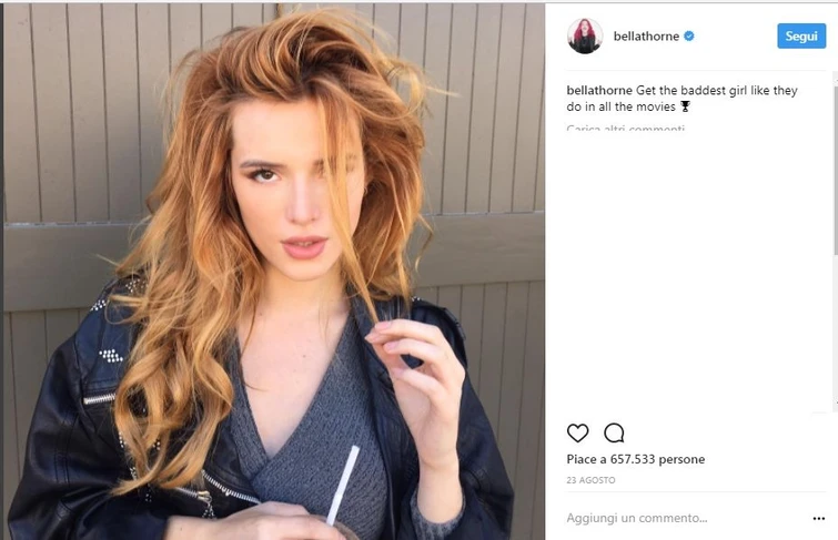 Bella Thorne lex stellina Disney nuda e senza ritocchi su GQ