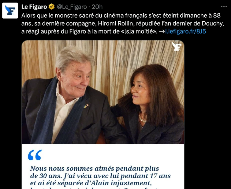 Alain Delon e Hiromi Rollin