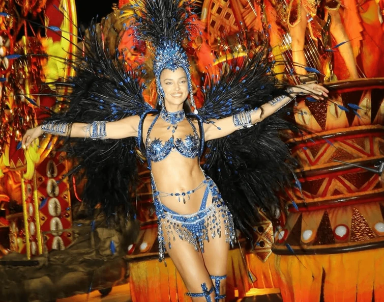 Irina Shayk è la regina del carnevale di Rio Datemi un pizzicotto questo è un sogno