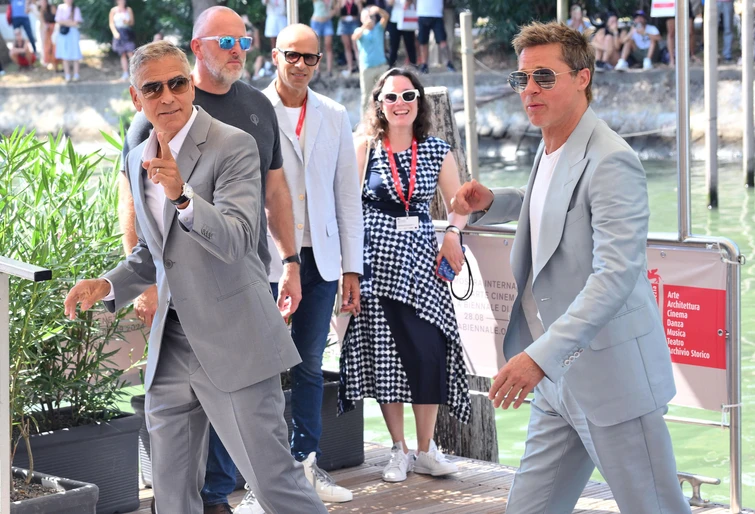 George Clooney e Brad Pitt infiammano Venezia