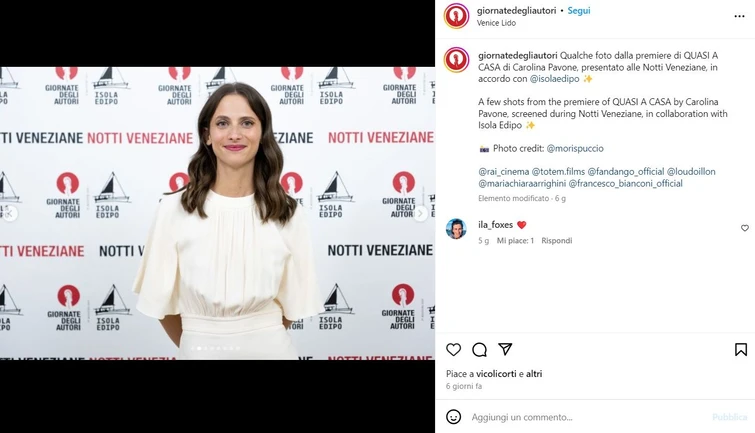 Carolina Pavone Sono a Venezia grazie a lui Ecco chi è la protetta di Nanni Moretti