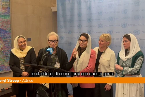 AllONU Meryl Streep in aiuto delle donne afghane Harris le ascolti