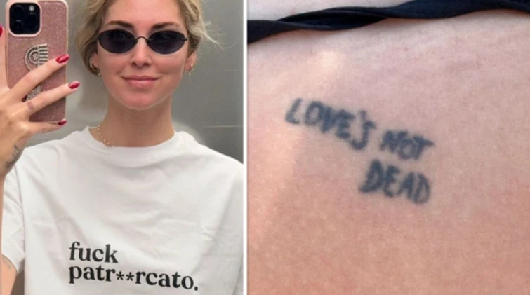 Chiara Ferragni il messaggio femminista e il nuovo tatuaggio sullamore che non muore