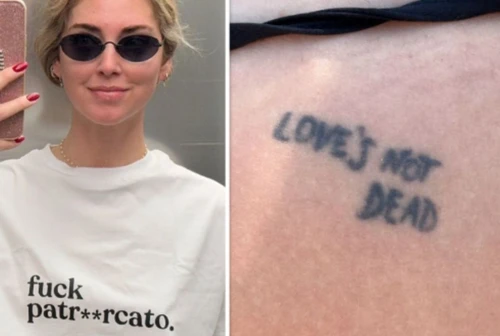 Chiara Ferragni il messaggio femminista e il nuovo tatuaggio sullamore che non muore