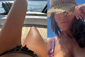 Sabrina Ferilli in bikini sullo yacht la provocazione E di DAlema La risposta dellattrice è sferzante