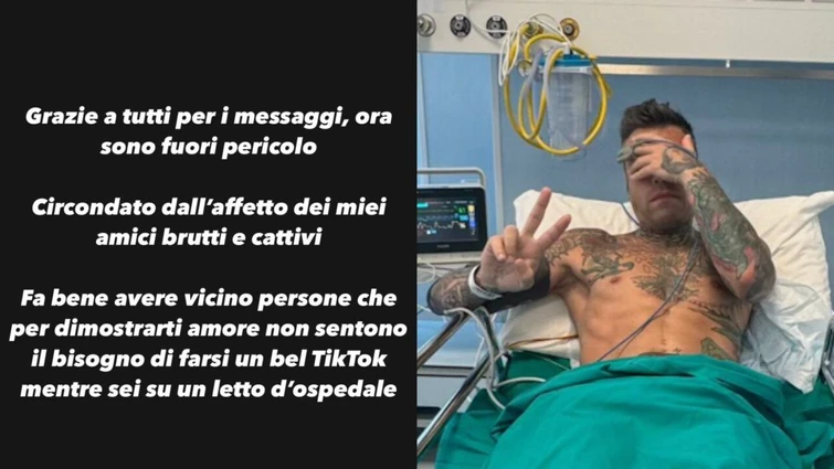 Lite furiosa tra Fedez e Chiara Ferragni durante il ricovero cosa è successo Intanto lui è sbarcato in Sardegna