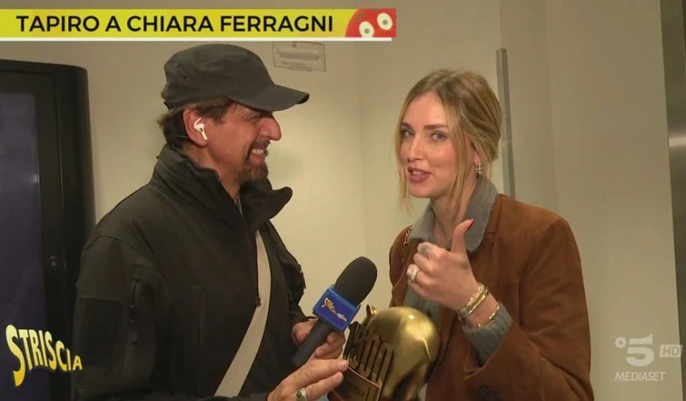 Tapiro doro a Chiara Ferragni che replica a Taylor Mega Io e Fedez una coppia aperta Ecco comè andata