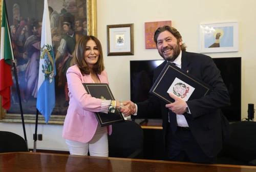 Il ministro del Turismo Daniela Santanchè in visita a San Marino