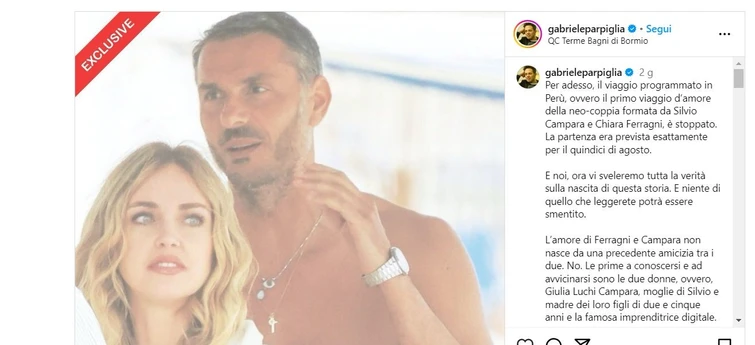 Ferragni Campara Presentati dalla moglie di lui che poi ha scoperto tutto Insulti social per Chiara e la frecciata di Fedez