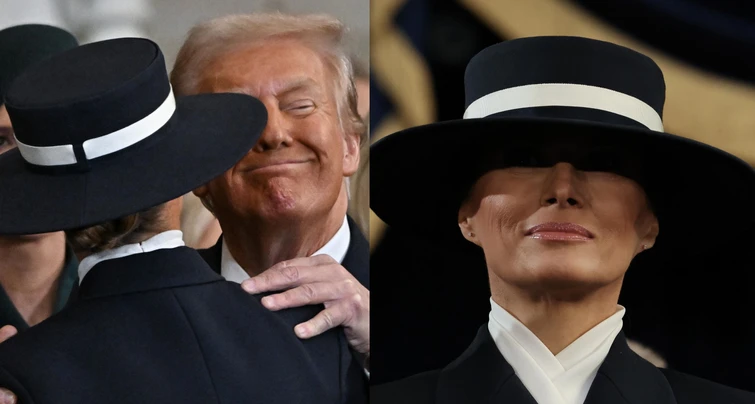 Melania Trump il cappelloscudo e il lookcorazza al giuramento di Donald il messaggio celato tra i vestiti