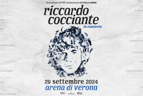 Riccardo Cocciante torna in concerto il 29 settembre allArena di Verona