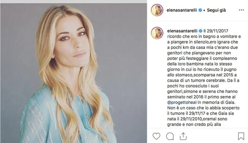 Elena Santarelli il dolore la rinascita e il nuovo annuncio