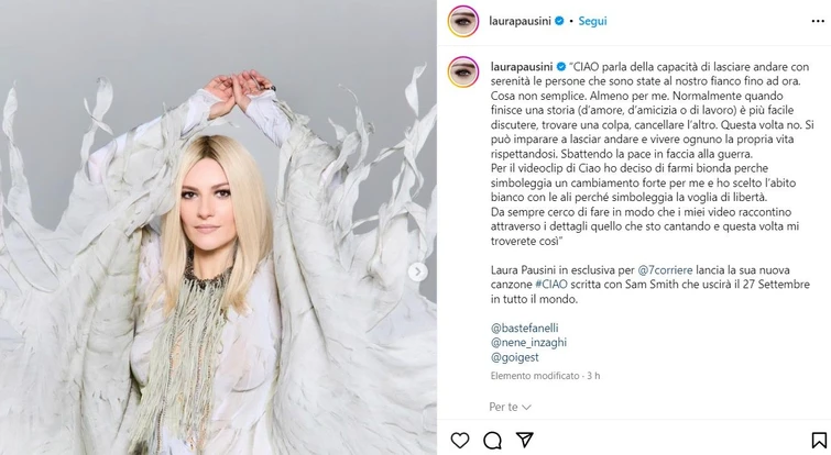 Laura Pausini irriconoscibile ecco perché ho deciso di diventare bionda