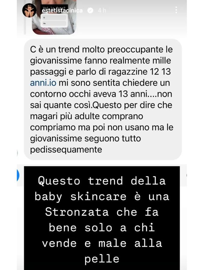 LEstetista Cinica contro lassurda moda della baby skincare Un business che fa male alla pelle delle 12enni